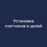 Установка счетчиков и целей