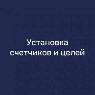 Установка счетчиков и целей